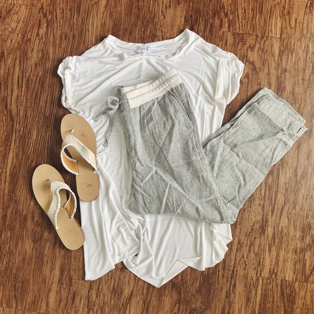 Susina neutral striped pants